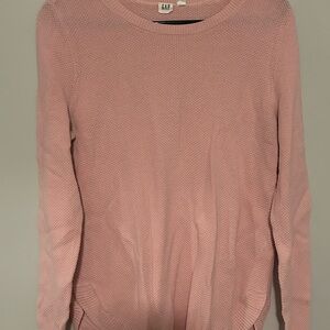 GAP Women's Soft Pink Crew Neck Sweater